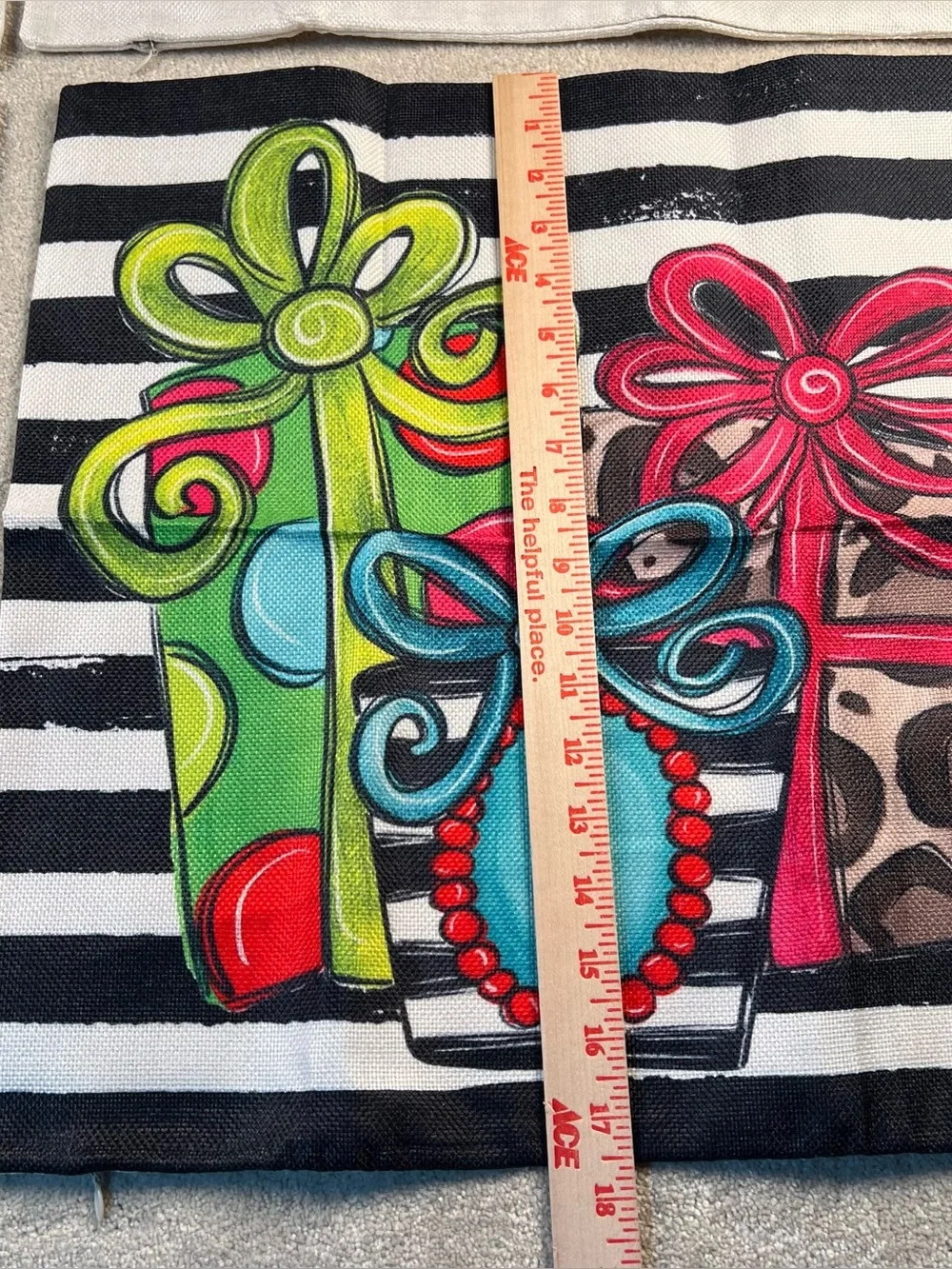 Christmas Pillow Covers Whimsical Decor Woven Set of 4